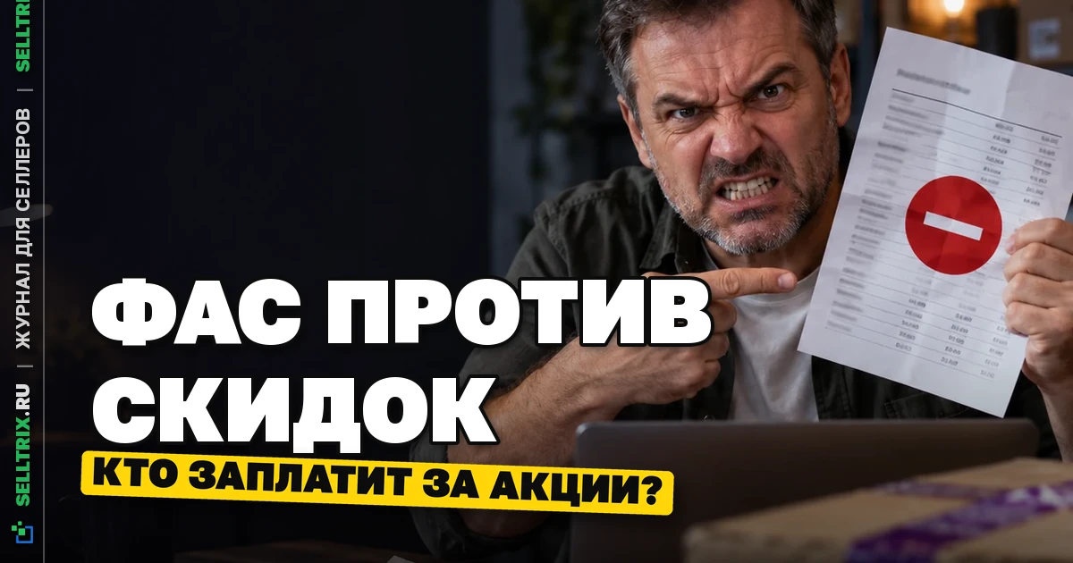 ФАС проверит скидки за счёт продавца: закон с 1 октября