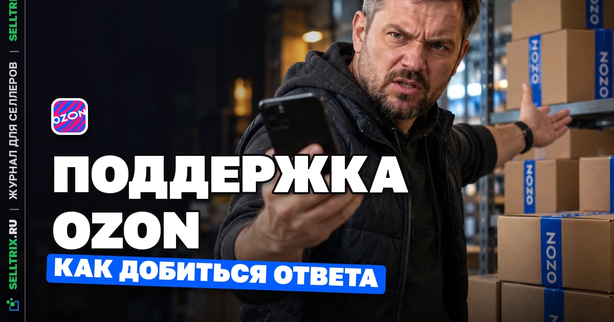 Как в Ozon Seller написать в поддержку