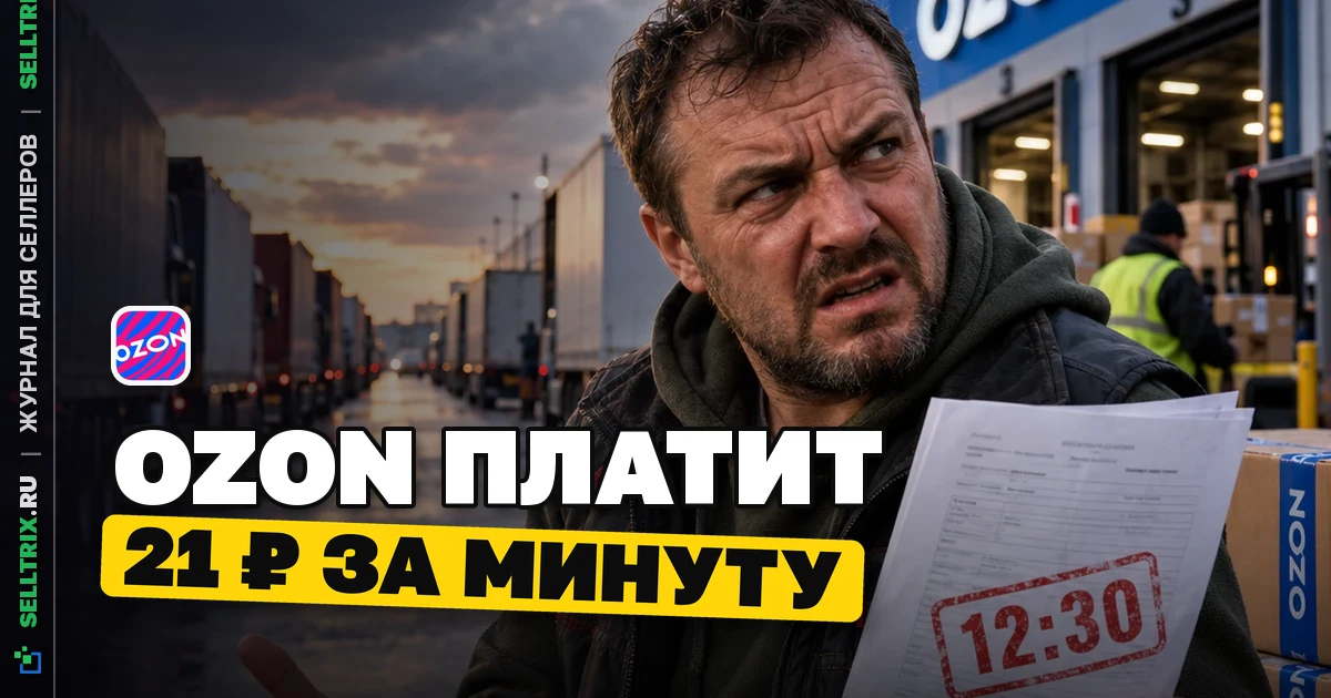 Ozon начал автоматически платить за простой машин на складах