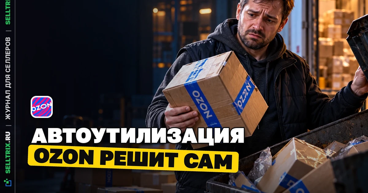 Ozon введёт автоутилизацию неходового товара