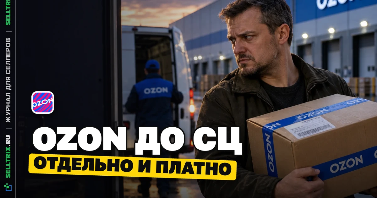 Ozon доставка до СЦ отдельная услуга с 1 декабря 2026