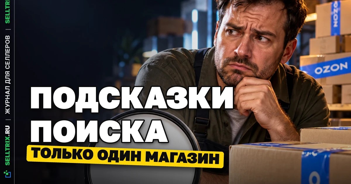 Ozon уточнил правила показа магазинов в подсказках поиска для Premium