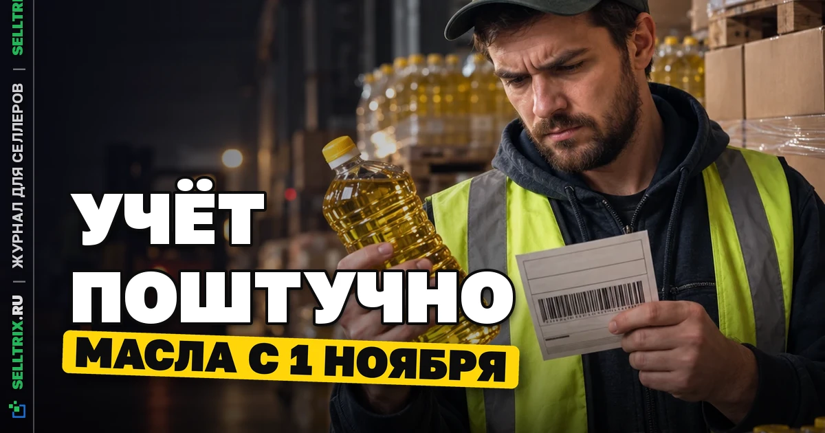 Поэкземплярный учёт маркировки растительных масел