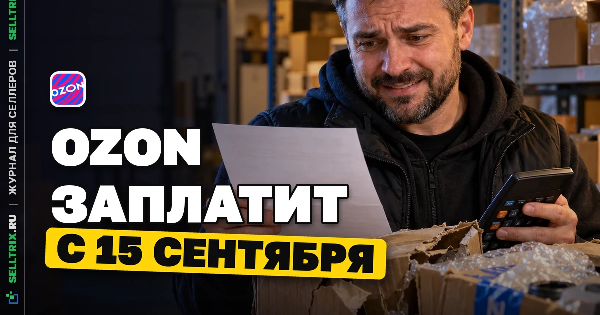 Страховые выплаты Ozon продавцам начнутся 15 сентября