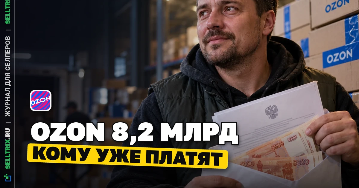 Страховые выплаты Ozon продавцам: 8,2 млрд ₽