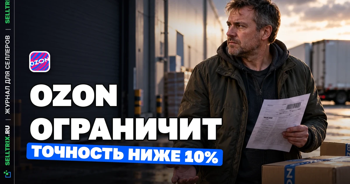 Точность отгрузок Ozon: поставку могут ограничить