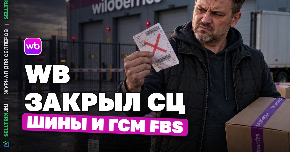 Wildberries закрыл 19 СЦ для шин и ГСМ по FBS