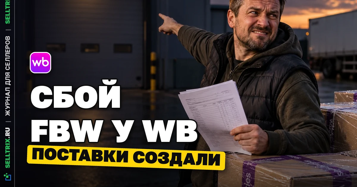 Сбой FBW на Wildberries: создание поставок починили