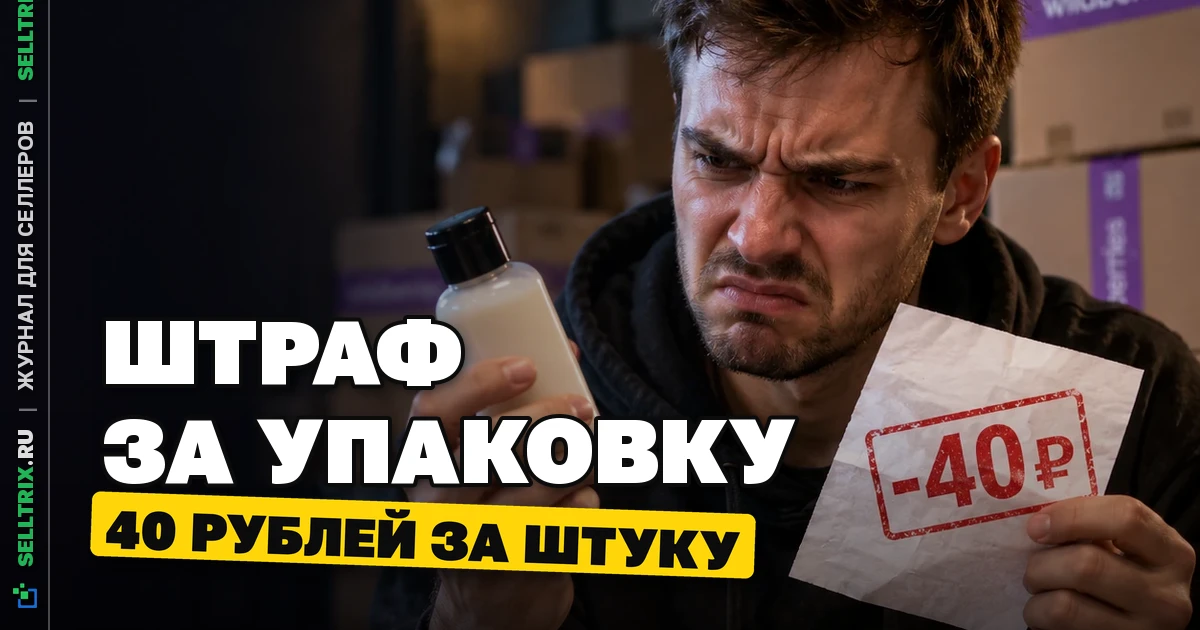 WB: штраф за упаковку косметики и химии